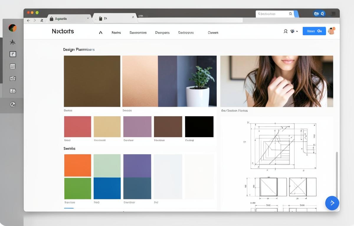 Digital color and design planning for website design and development in California.