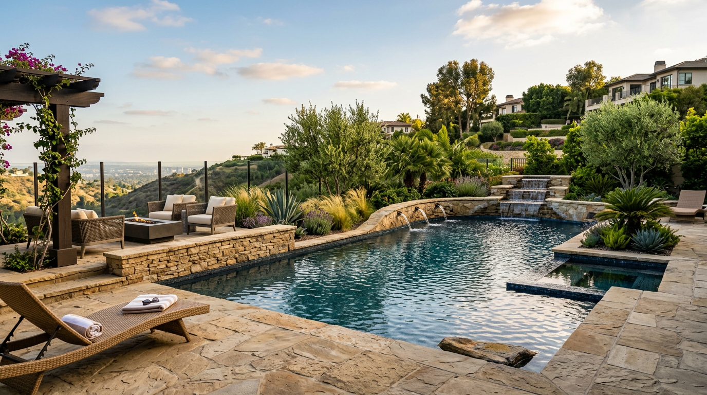 LA County Pool Builders, High-Ticket Funnel Blueprint, Pool Builders insights from Willix AI