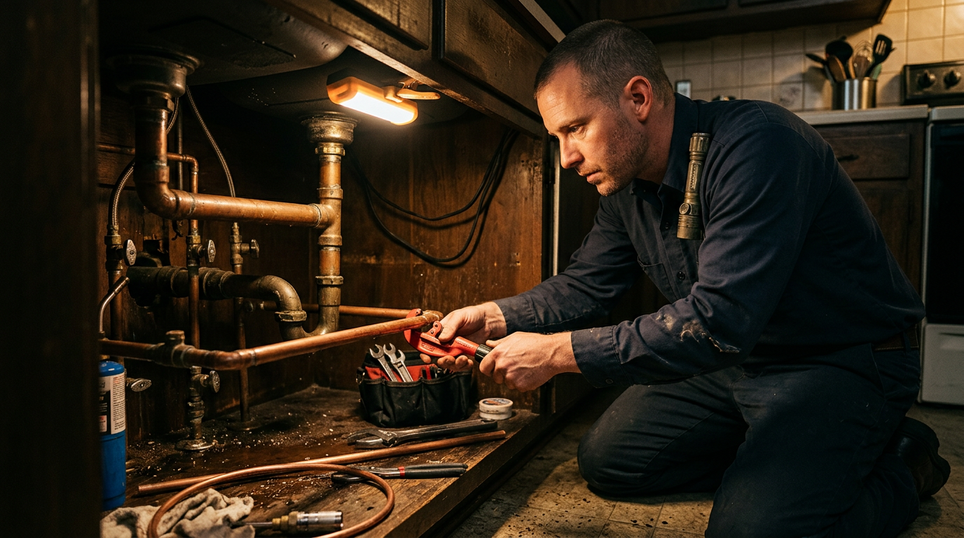 Stockton Plumbers, How AI Books Emergency Jobs at 2 AM, Plumbing insights from Willix AI